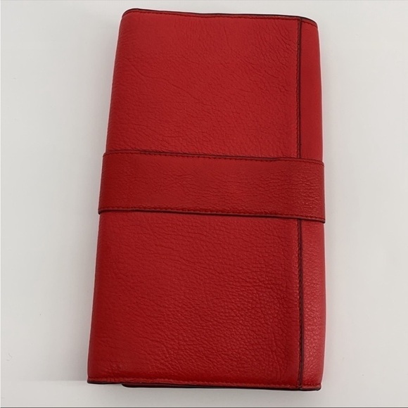 Vince Camuto Snap Front Leather Clutch - Picture 3 of 6